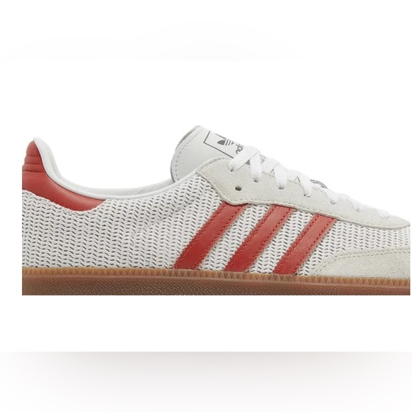Adidas samba, crystal white preloved red, NWT, men’s size7 - Picture 2 of 12